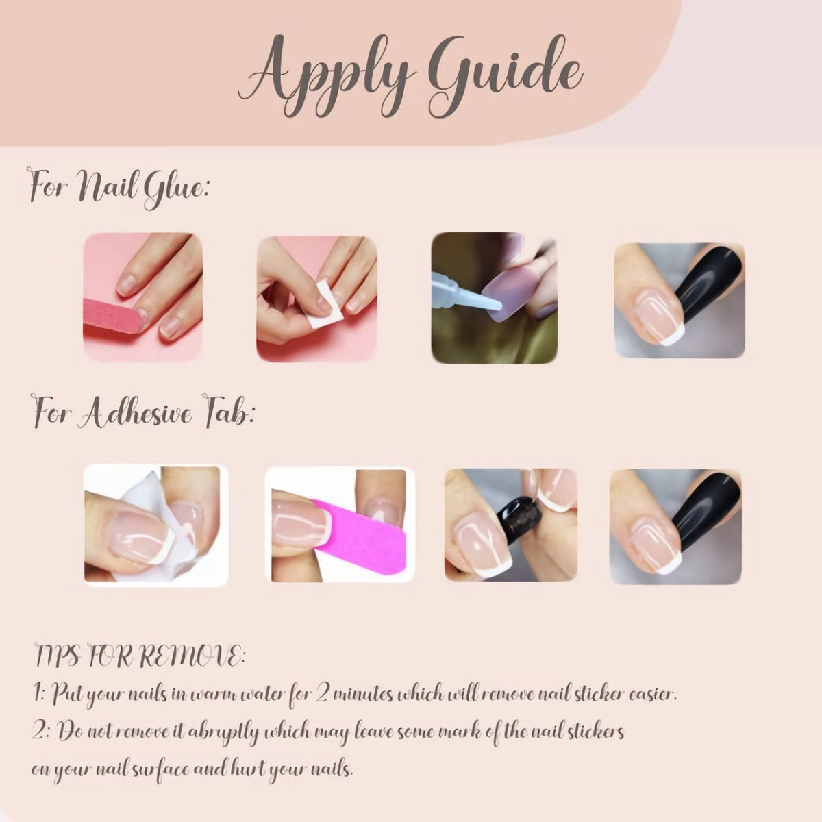 BABALAL Press on Nails, Long Square Fake Nails, Pink Yellow Summer, Polka Dot & Flower Design, Glossy Full Cover False Nails 24Pcs