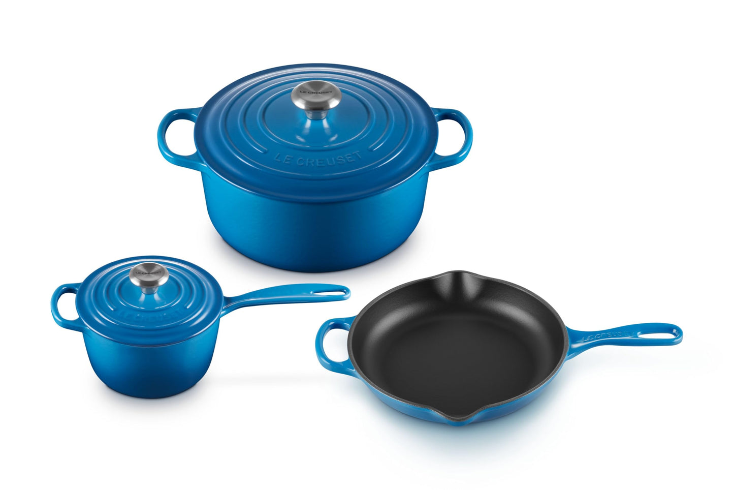 Le Creuset Enameled Cast Iron Signature Cookware Set, 5 pc, Marseille