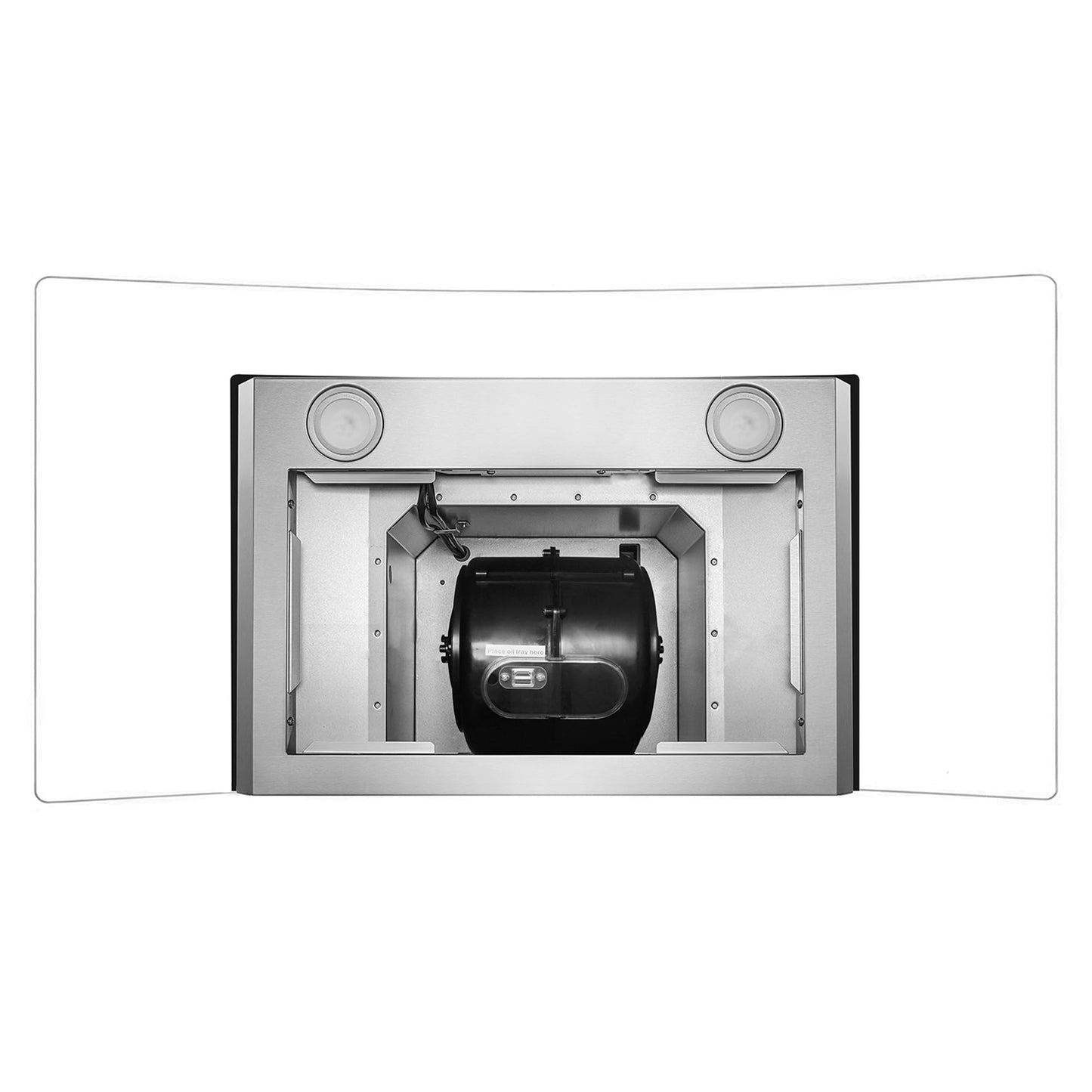 COSMO COS-668WRC90 36 in. Vista Collection 380 CFM Ducted Wall Mount Range Hood, Button Controls, LED Lights, Stainless Steel