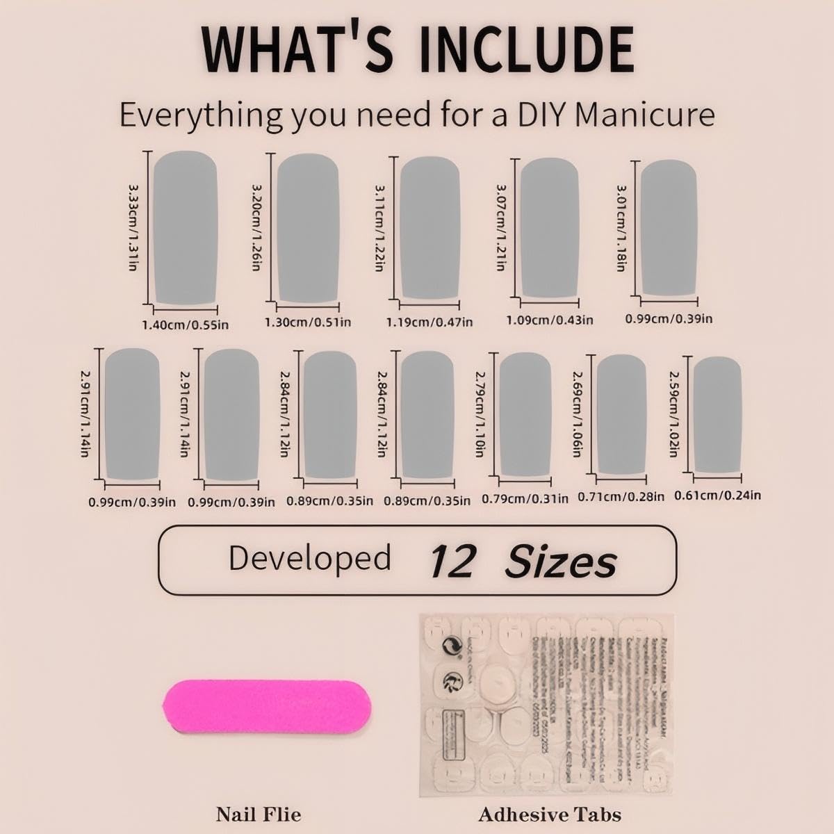 Rchovsam Long Press on Nails Square French Tip Nails Press Ons Pink Love Diamond Designs Fake Nails French White Acrylic Full Cover Gel False Nails Gift for Women 24pcs