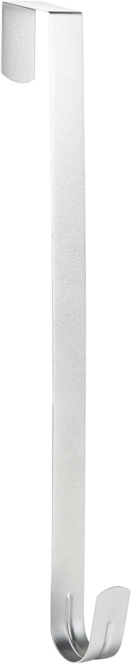 Wreath Hanger for Front Door, Slim Over The Door Hook, Easy to Use and Reusable Holiday Wreath Holder for Christmas, Thanksgiving, Halloween and Daily DÃ©cor(15" Silver, 1)