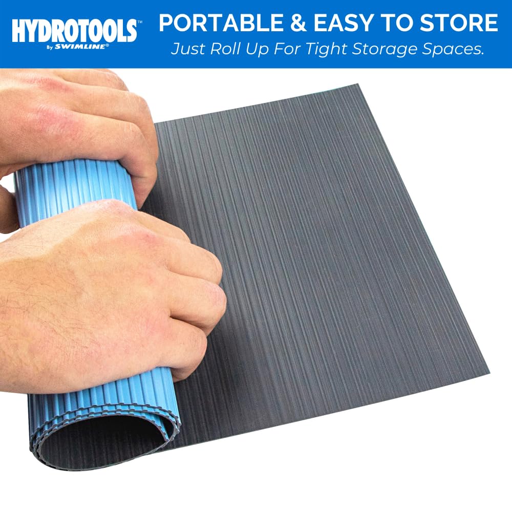 SWIMLINE HYDROTOOLS Protective Pool Ladder Mat for Above Ground Pools – Safety & Stability for Stairs, Steps & Ladders – Premium Durable Material, 45" x 60"
