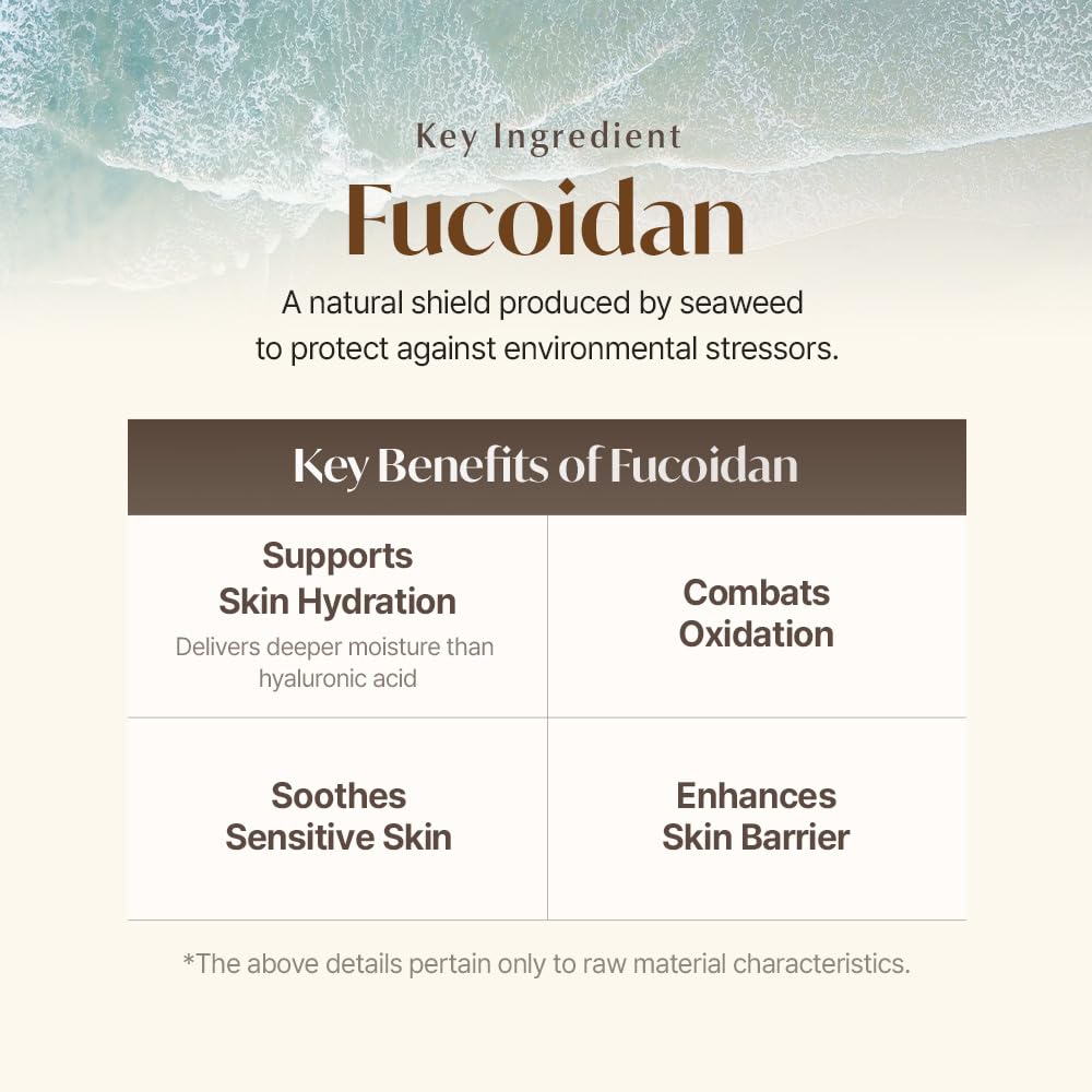 ONUL31° Fucoidan Satin Face Cream - Lightweight Deep Hydration, Vegan Skin Barrier Strengthening, Non-Greasy Daily Moisturizer with Macadamia & Jojoba Oil, Radiant Glow, 3.04oz