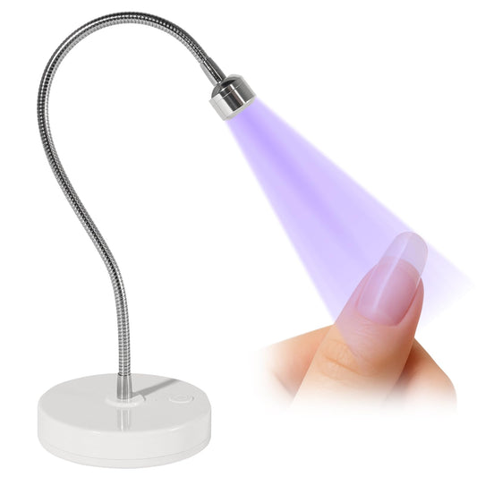 NailFace Flash Cure Lamp for Gel X Nails Cordless Gooseneck UV Lamp Gel X Lamps Portable UV LED Nail Light Rechargeable Nail Dryer for Home & Salon 4.7W