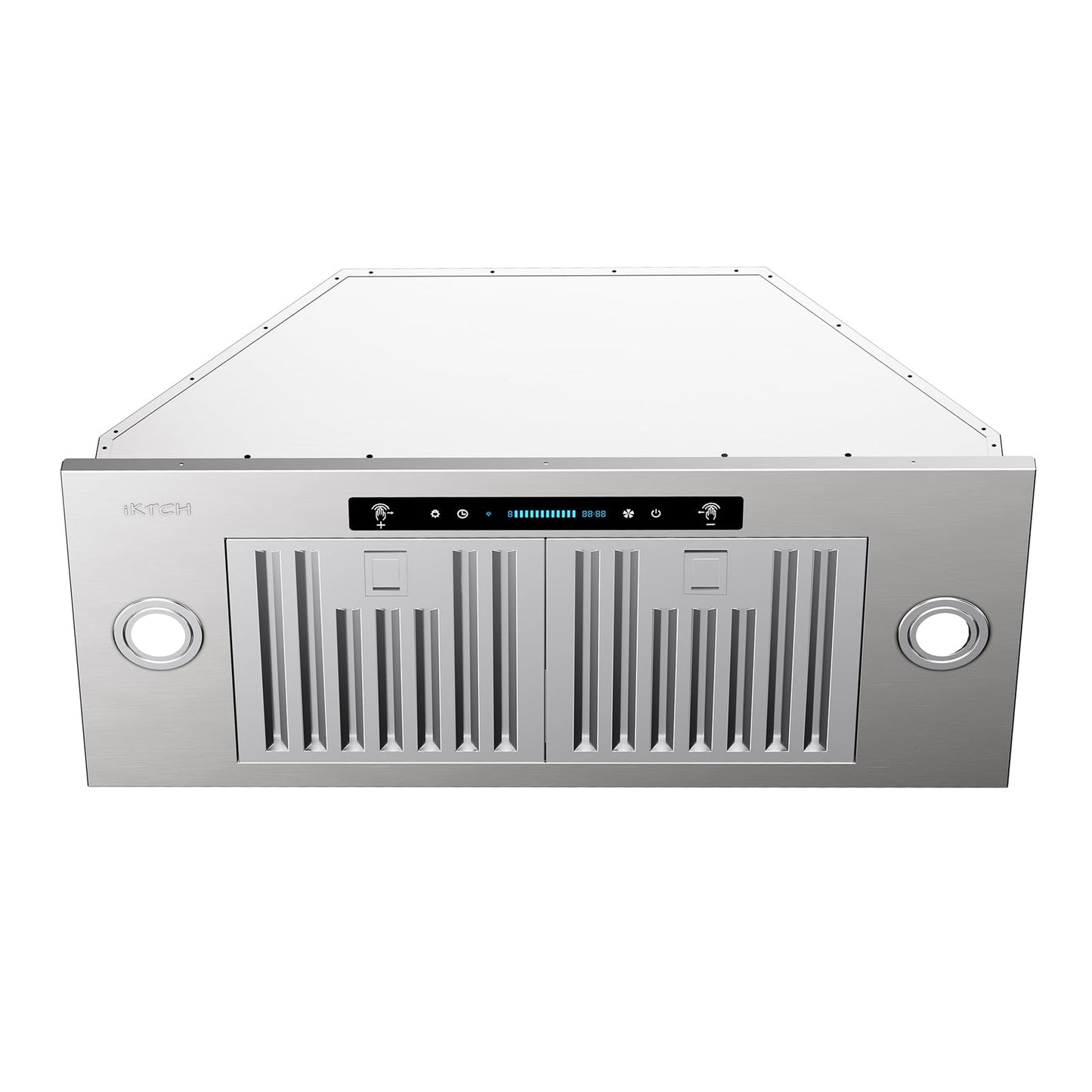IKTCH 30 inch Range Hood Insert 900 CFM, Ducted/Ductless Convertible Stainless Steel Kitchen Vent Hood, with Gesture Sensing, Touch & Remote Control