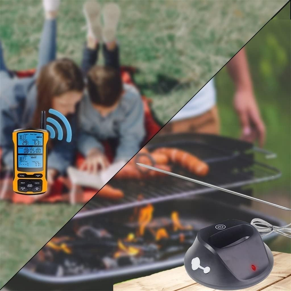 Meat Thermometer, Kitchen Thermometer, Digital Grill Oven Thermometer, Meat, Food, Cooking Grill Probe, Timer, Temperature Alarm
