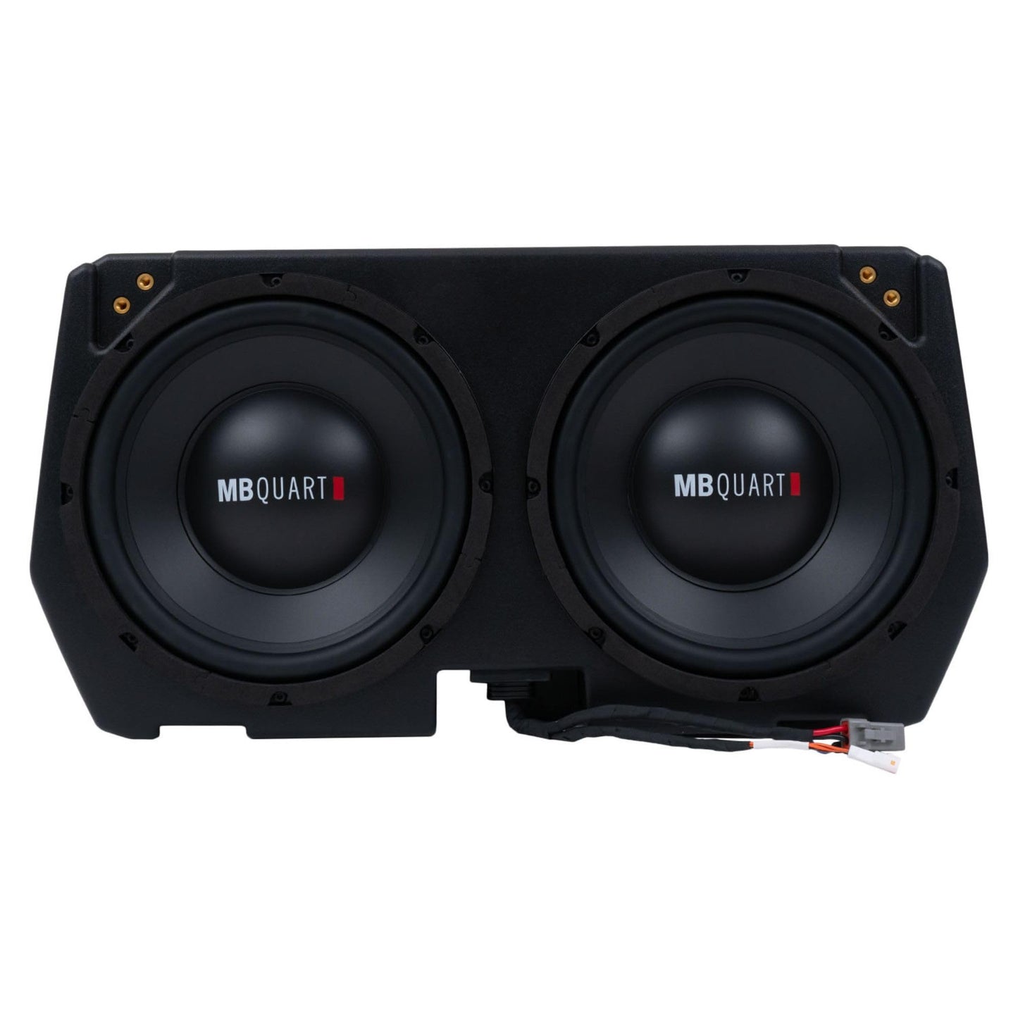 MB Quart Dual 10" Subwoofer System Upgrade for Can Am Defender 17-25, Plug and Play Compatibility, Marine Grade Protection, 400 Watts