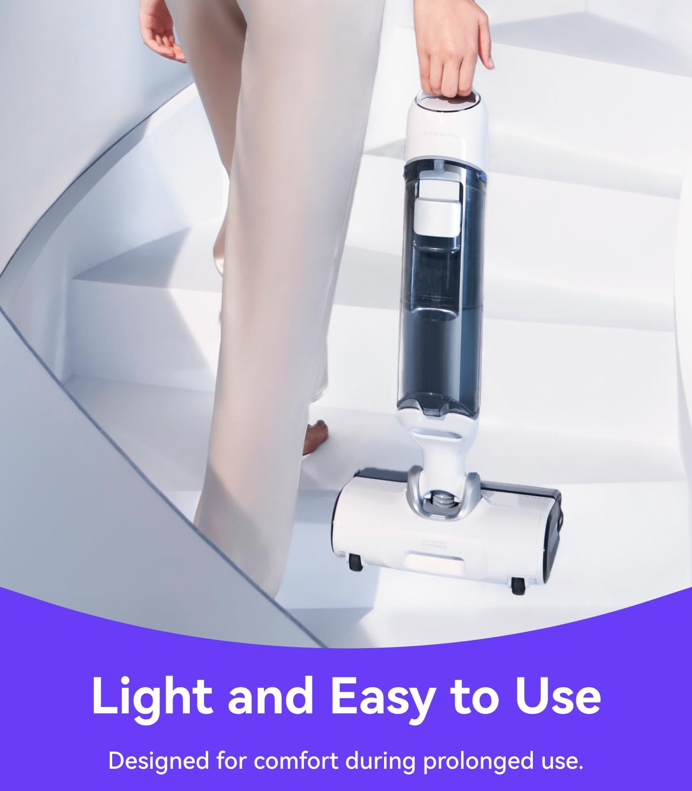 NARWAL S10 Pro Lightweight Cordless Vacuum Mop, Wet Dry Vacuum Cleaner, Self-Cleaning & Drying, 180° Flexibility, 50min Runtime Floor Cleaner (Renewed)