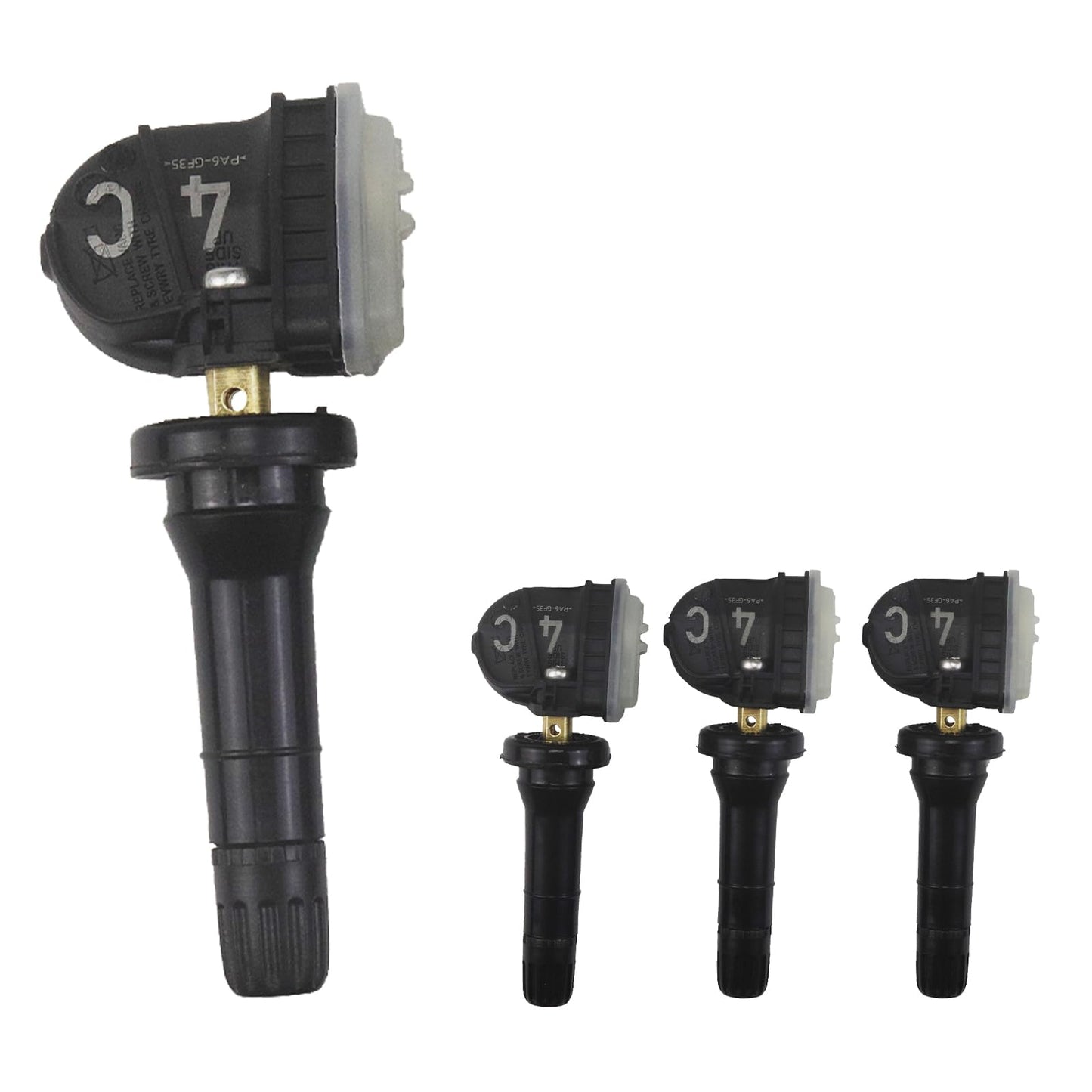 JUEDIMA TPMS Sensor, 433MHz Tire Pressure Monitor Sensor Compatible with Malibu, Silverado, Impala, Lacrosse, CT6, XT5, Acadia & Sierra 2016-2023, Replace# 13598773 13516165, 4PCS Set