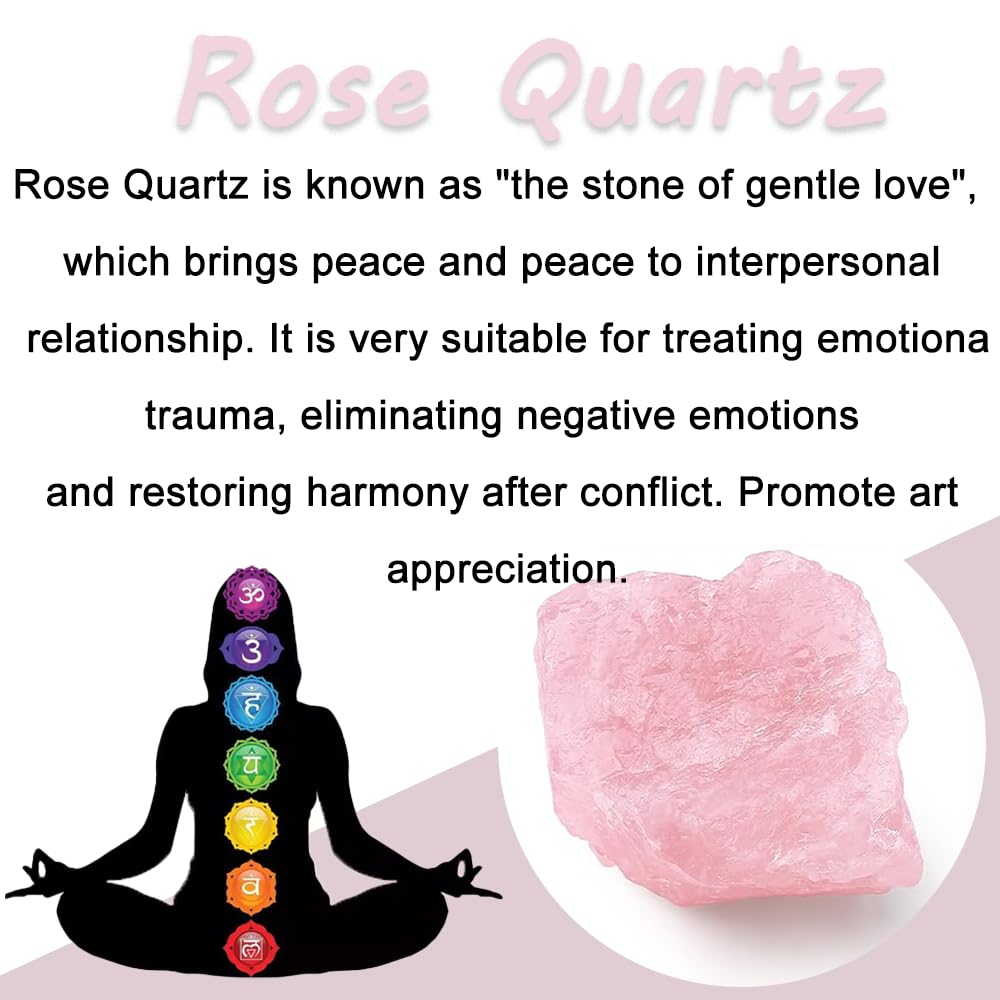 2PCS Natural Raw Stone Healing Crystals Bulk Healing Gemstones for Reiki Tumbling Fountain Rocks Meditation Garden Home Decor (Rose Quartz)