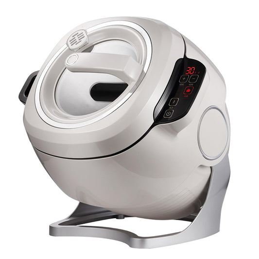 1000w Automatic Cooking Machine, 5.45 Quart 360° Rotation Pot Commercial Auto Stir Fry Machine for Cooking & Stewing, Rice Cooker, Multifunctional Choose with Smart Touch
