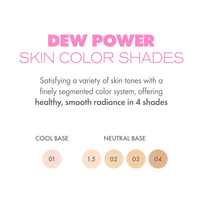 AMUSE SEOUL Dew Power Vegan Cushion Foundation (1.5 NATURAL) - Natural Semi Glow, Full Coverage, Dewy Finish, Long Lasting, Lightweight, Smooth Radiant Skin, Vegan, Korean Makeup