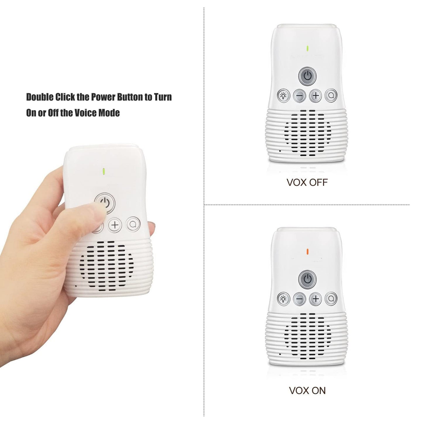 Digital Two Way Baby Audio Monitor with Noise Detection, and Night Light (US Plug)