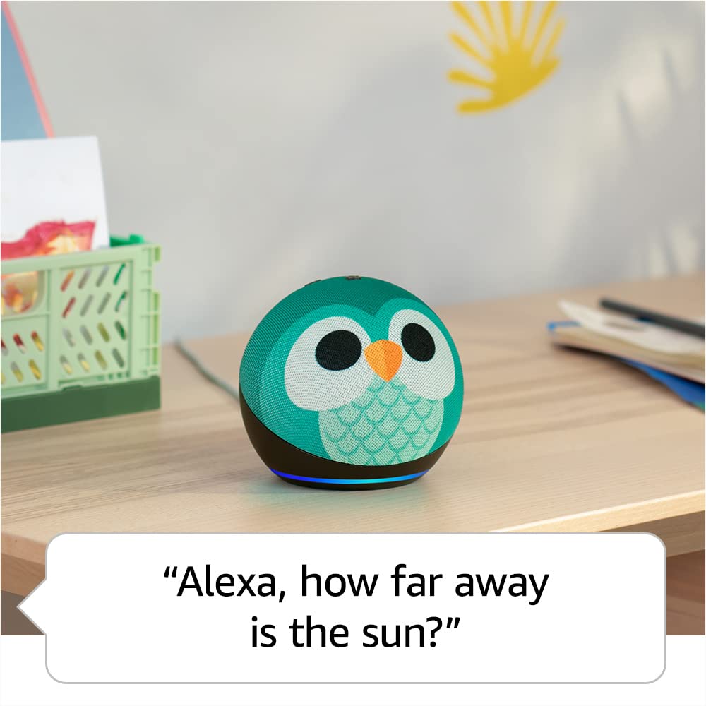 Amazon Echo Dot Kids with Alexa, Designed for kids, with parental controls, Includes 1 Year of Amazon Kids+, Dragon