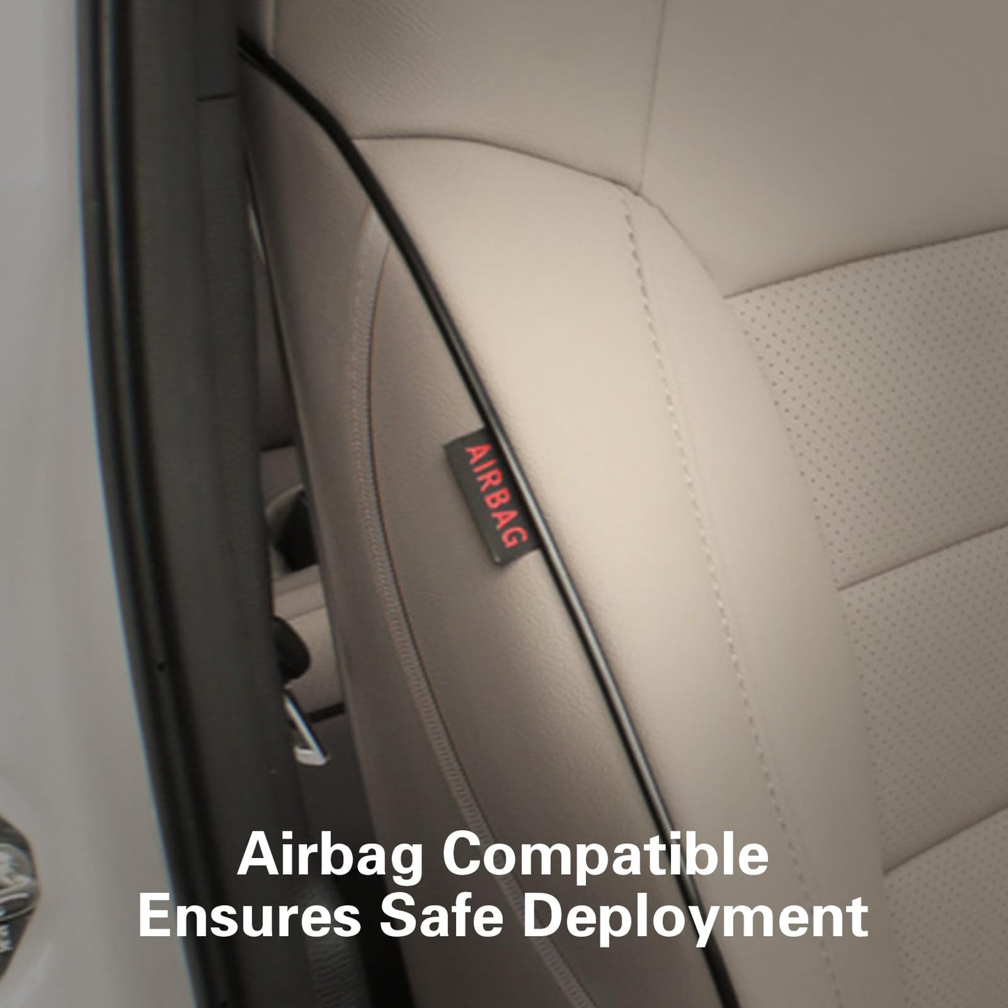 EKR Rav4 Seat Covers Custom Fit for Toyota Rav4 XLE,Platinum,Limited 2013-2018 & SE 2016-2018, Leather Car Seat Cover Full Set for SUV,Faux Leather(Beige)