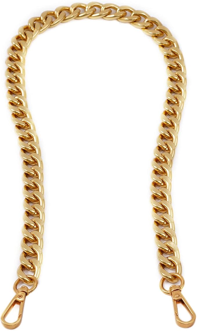 Xiazw Medium Size Fabulous Metal Shoulder Crossbody Purse Strap Replacement Bag Chain Accessories (26ââ, Antique Gold)