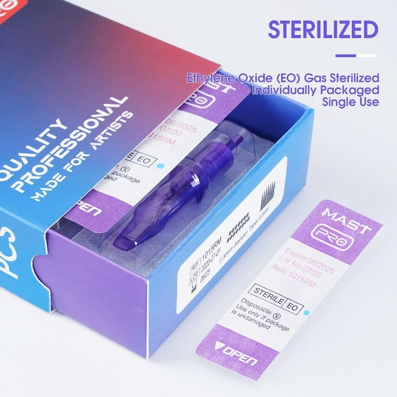 Mast Pro Tattoo Cartridges 20Pcs Disposable Needles Curved Magnum 1013RM