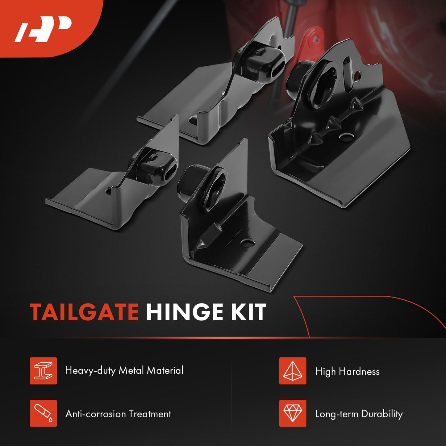 A-Premium Tailgate Rebuild Kit Compatible with Toyota Tundra 2000-2006, Rear Tailgate Parts Handle Bezel Latch Hinge Cable Lamp Striker Bolts (Pack of 31)