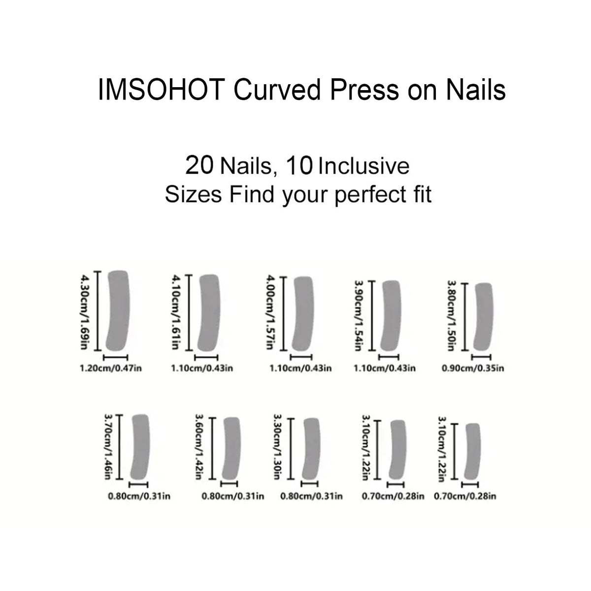 IMSOHOT Curved Press on Nails Long Square Fake Nails Glossy Nude False Nails Full Cover Glossy Acrylic Artificial Extra Long Stick on Nails for Women 24Pcs