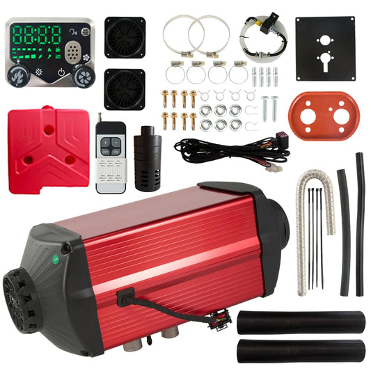 Diesel Heater 12V, 5KW Diesel Heaters with Thermostat, Dual Brushless Diesel Heater 10L/2.6Gal Fuel Tank, Diesel Parking Heater for Rvs, Trucks, Campers