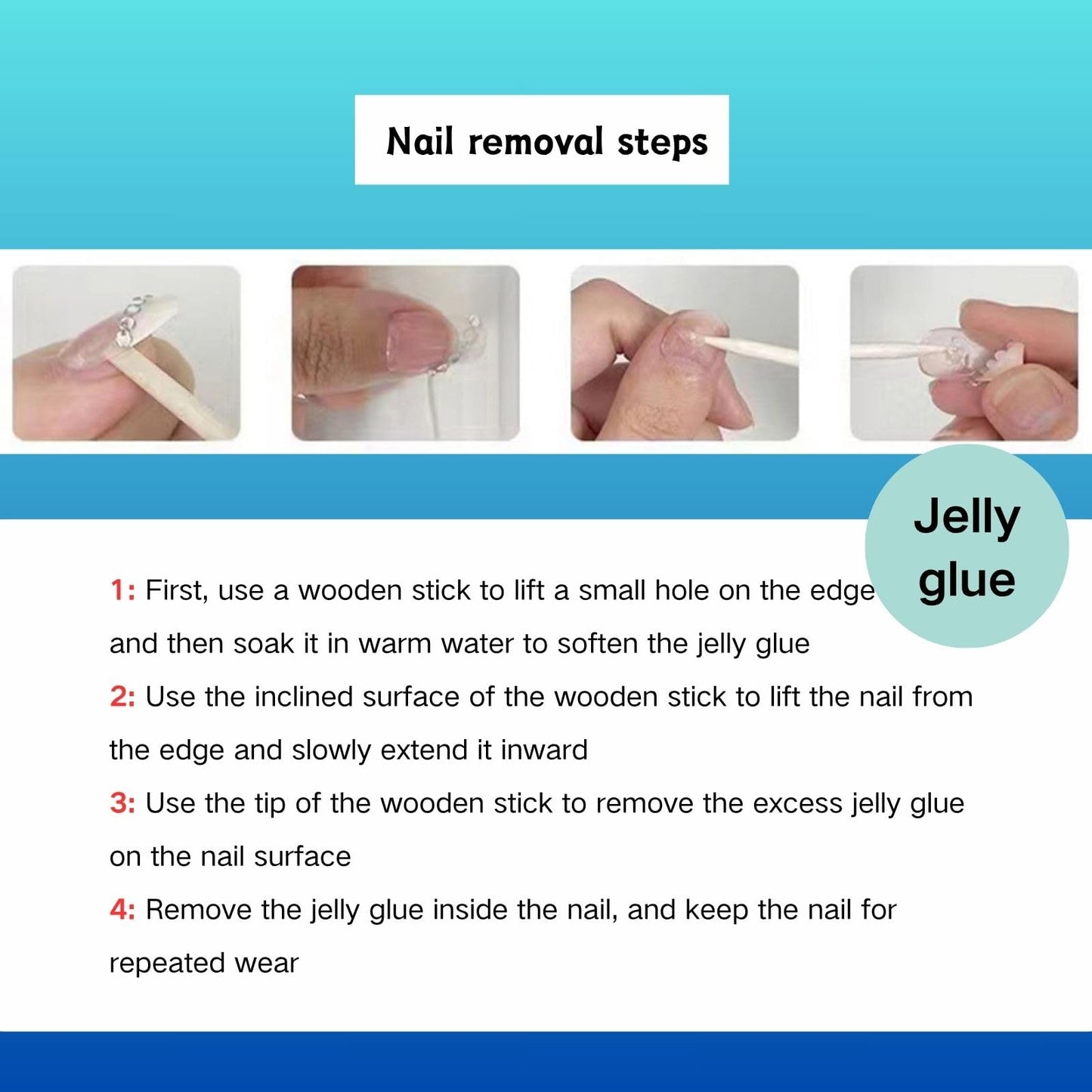 RENBING handmade press on nails short,coffin fake nails with designs,10 pcs high hardness acrylic nails press ons,3d cute false nails for women-Gilded Girl(S)