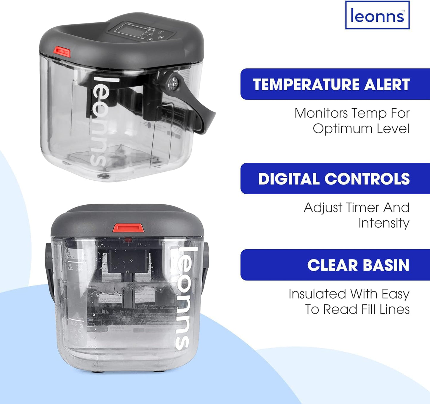 LEONNS® Cold Therapy Machine for Knee, Shoulder, Back & Hip After Surgery - Cryotherapy Machine with Universal Pad for Use in Multiple Places (Ice Machine + Universal Pad)
