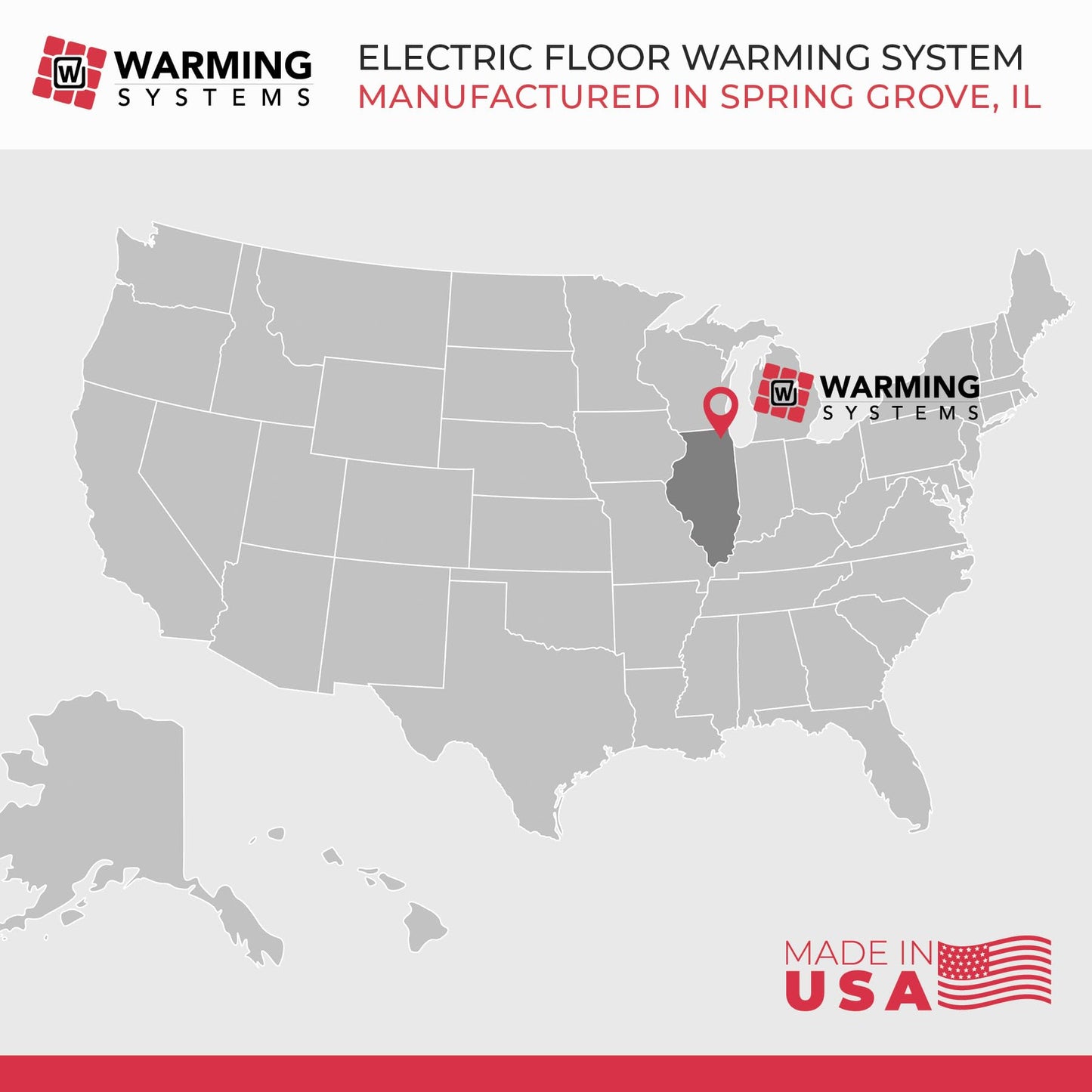 Warming Systems - 15 Sqft 120V Electric Radiant Floor Heating Kit – Includes Heating Cable, Programmable Thermostat, Sensor, Cable Guides, Installation Monitor and Under Tile Heated Floors