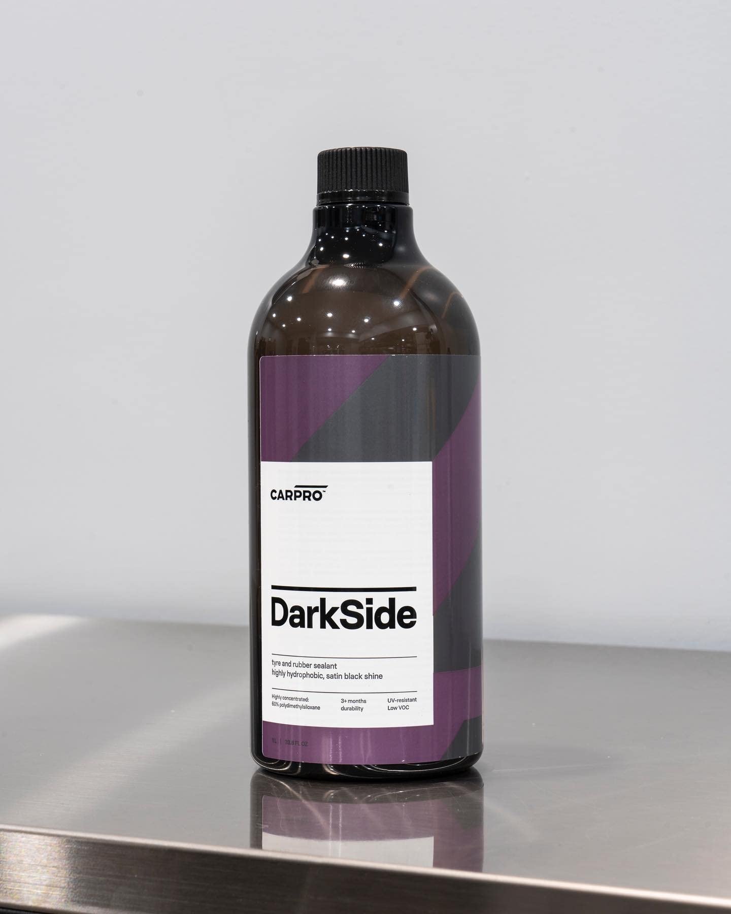 CARPRO Darkside Tire & Rubber Sealant 1 Liter and CQUARTZ UK 3.0_50ml Kit w/Reload Ceramic Coating Finish Bundle