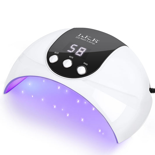 LKE UV Light for Gel Nails,54W UV LED Nail Lamp with 18 Beads 3 Timer Setting & Auto Sensor Nail Dryer for Gel Polish Polygel Fast Curing Manicure Professional Nail Dryer Home Salon Nail Tools
