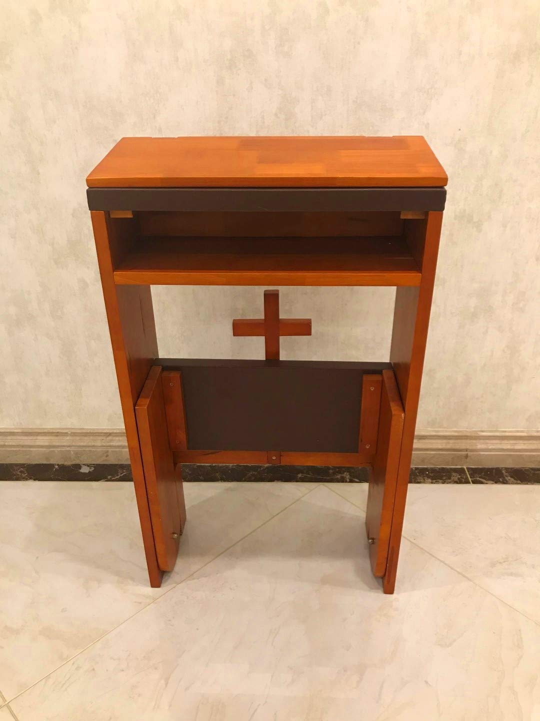 Guangshuohui Prayer Kneeler Pads Wooden Church Kneeler Folding, Kneeling Bench for Home (20" x25"x32"H (50x65x80cm))