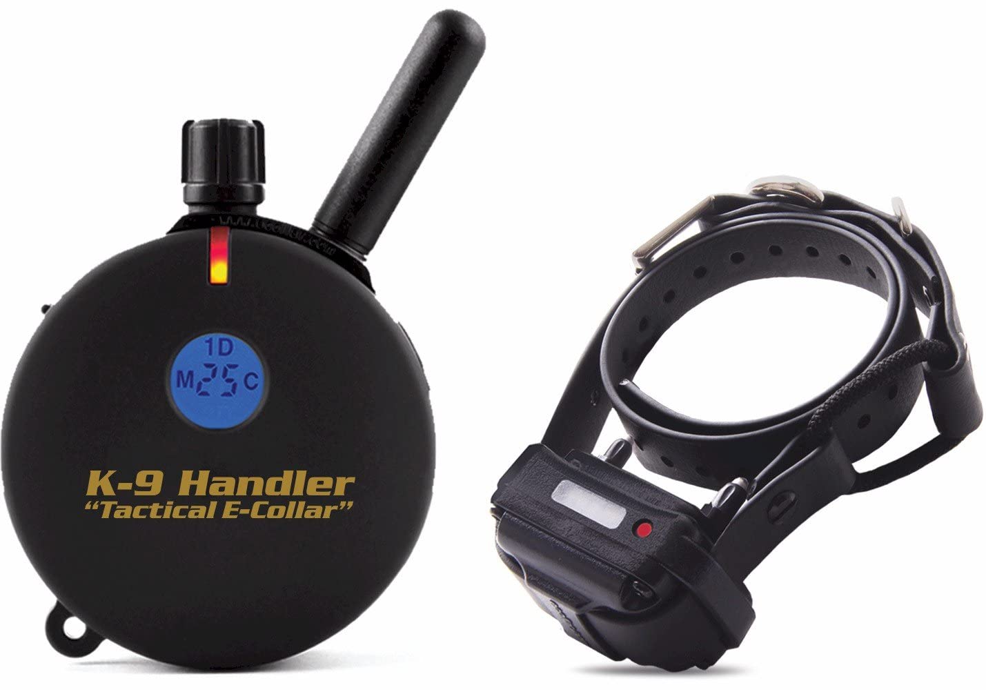 Educator K9-400 Tactical E Collar for Dog Training with Remote - 3/4 Mile Range, Waterproof, 100 Stimulation Levels, Tone or Vibration Mode, Night Light for Small, Medium & Large Dogs (33 inc)