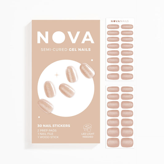 Nova Nails Semi Cured Gel Nail Strips (Cashmere)