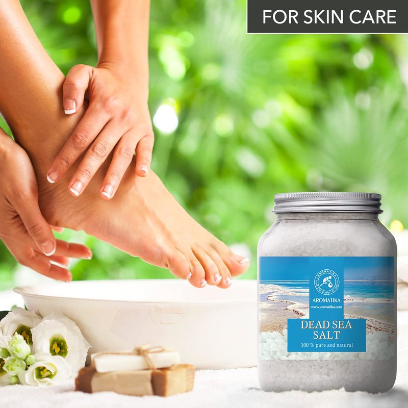 Dead Sea Salt 35 Oz - 100% Pure & Natural - Dead Sea Salts 1 kg- Best for Good Sleep - Stress Relief - Beauty - Relaxing - Bath Salts