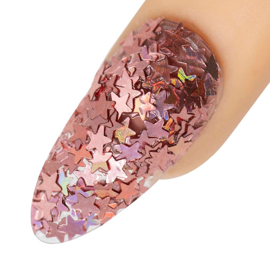 Young Nails Art Glitters - Premium Loose Nail Glitter Powder for Acrylic Nails & Gel Nails, Nail Sequins, Nail Sparkles, Nail Art Powder, Fine & Chunky Glitter, Durable, Boundaries Be Like, 1 oz