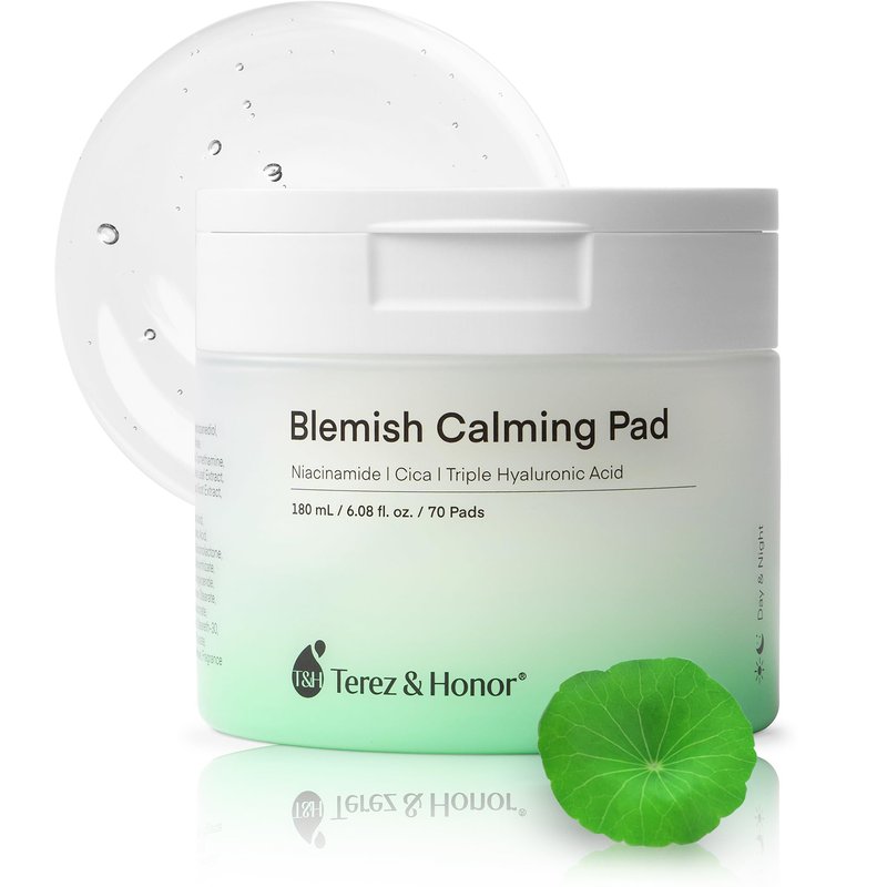 Niacinamide, Centella & Hyaluronic Acid Serum Pad - Korean Brighten, Soothe & Deep Moisturize Skincare, Pre-Soaked Toner Pads for Face - Dermatologist Tested Daily for Blemish-Prone or Sensitive Skin