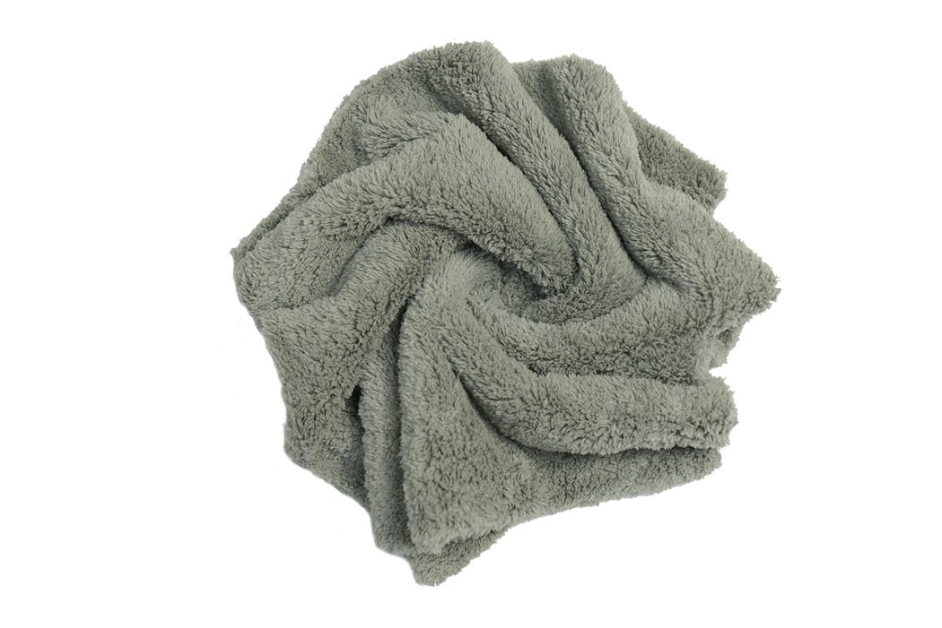 CARCAREZ Microfiber Towels for Cars, Car Drying Wash Detailing Towel with Plush Edgeless Microfiber Cloth (Grey)