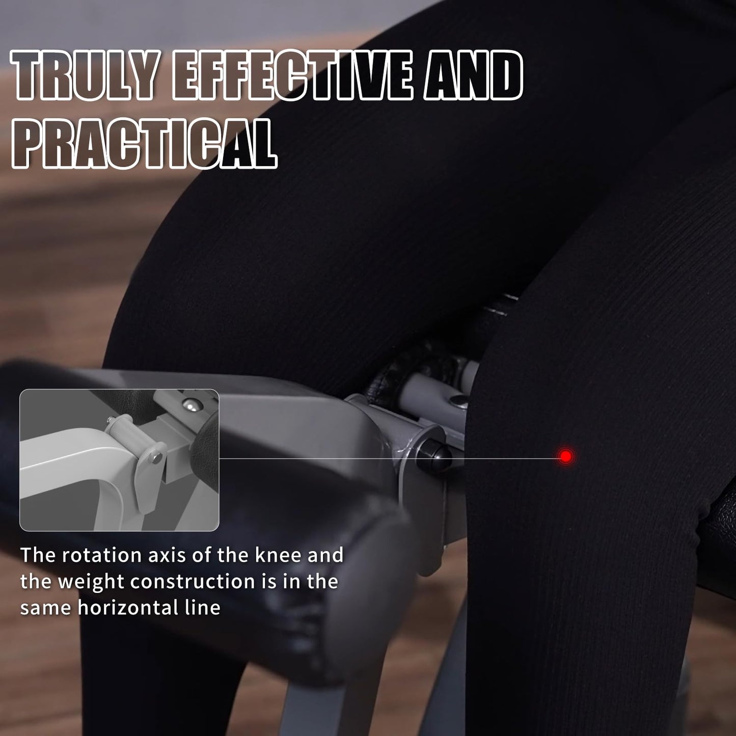 Z ZHICHI 2-in-1 Adjustable Leg Extension and Curl Machine, Easy Transition, Home Gym Leg Machine, Weight Capacity 660LBS