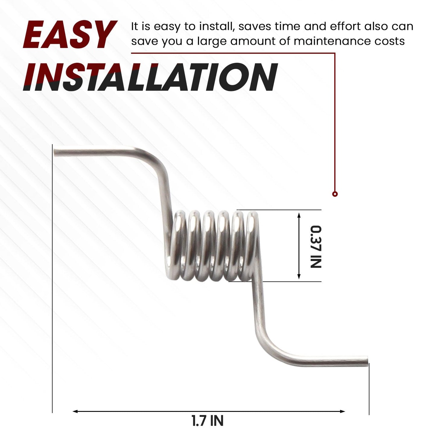 2 - Pack MHY62044106 Refrigerator Door Spring Replacement for LG, Ken-more by Seentech Fit part numbers AP5657415, MHY62044103, MHY62044104