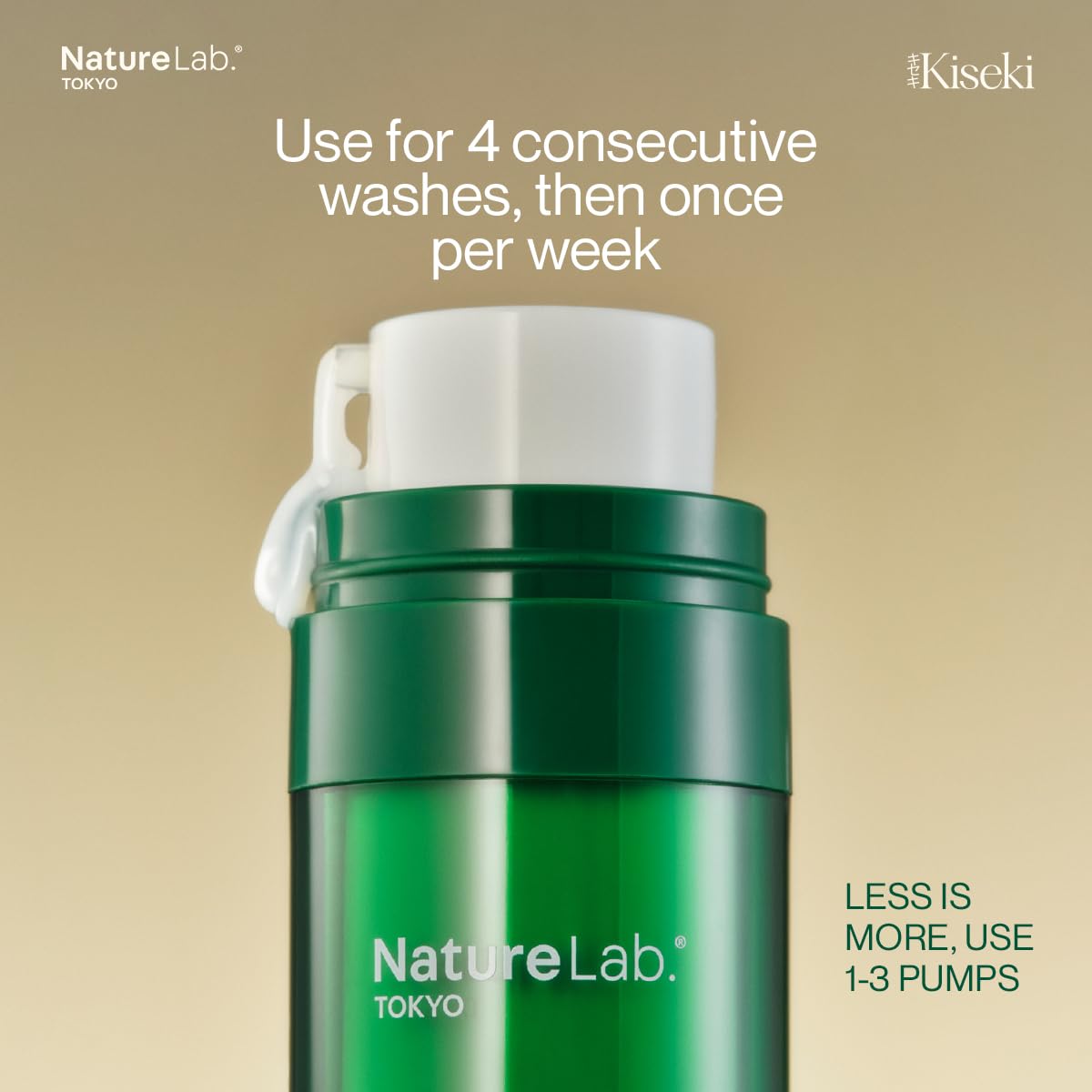 NatureLab.TOKYO Kiseki Molecular Repair Leave-In Hair Masque – Deep Conditioning Treatment to Restore, Strengthen & Bond Damaged Hair – Repair Split Ends, Add Shine & Smoothness – 1.7 Fl Oz