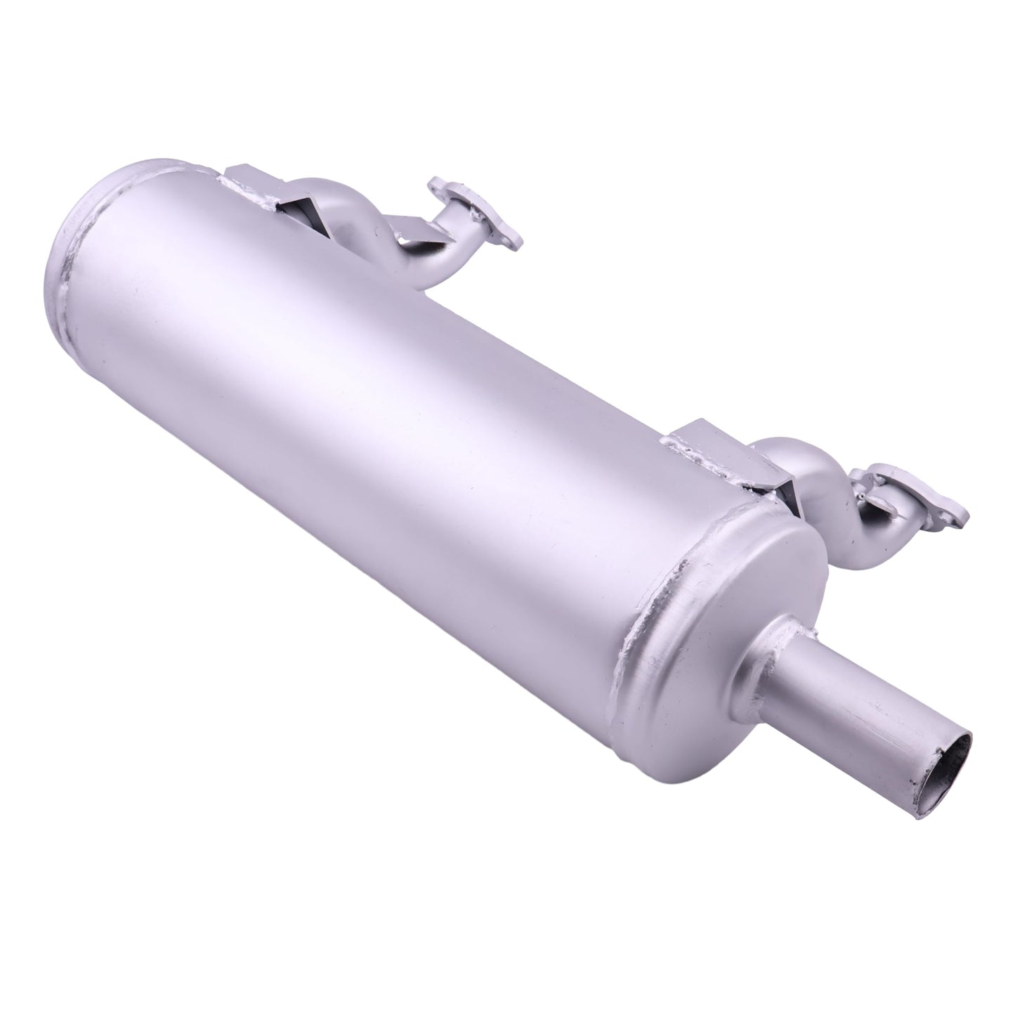 DVPARTS Low Mount Horizontal Muffler 49070-0878 Compatible with Kawasaki 651V 691V 730V 726cc