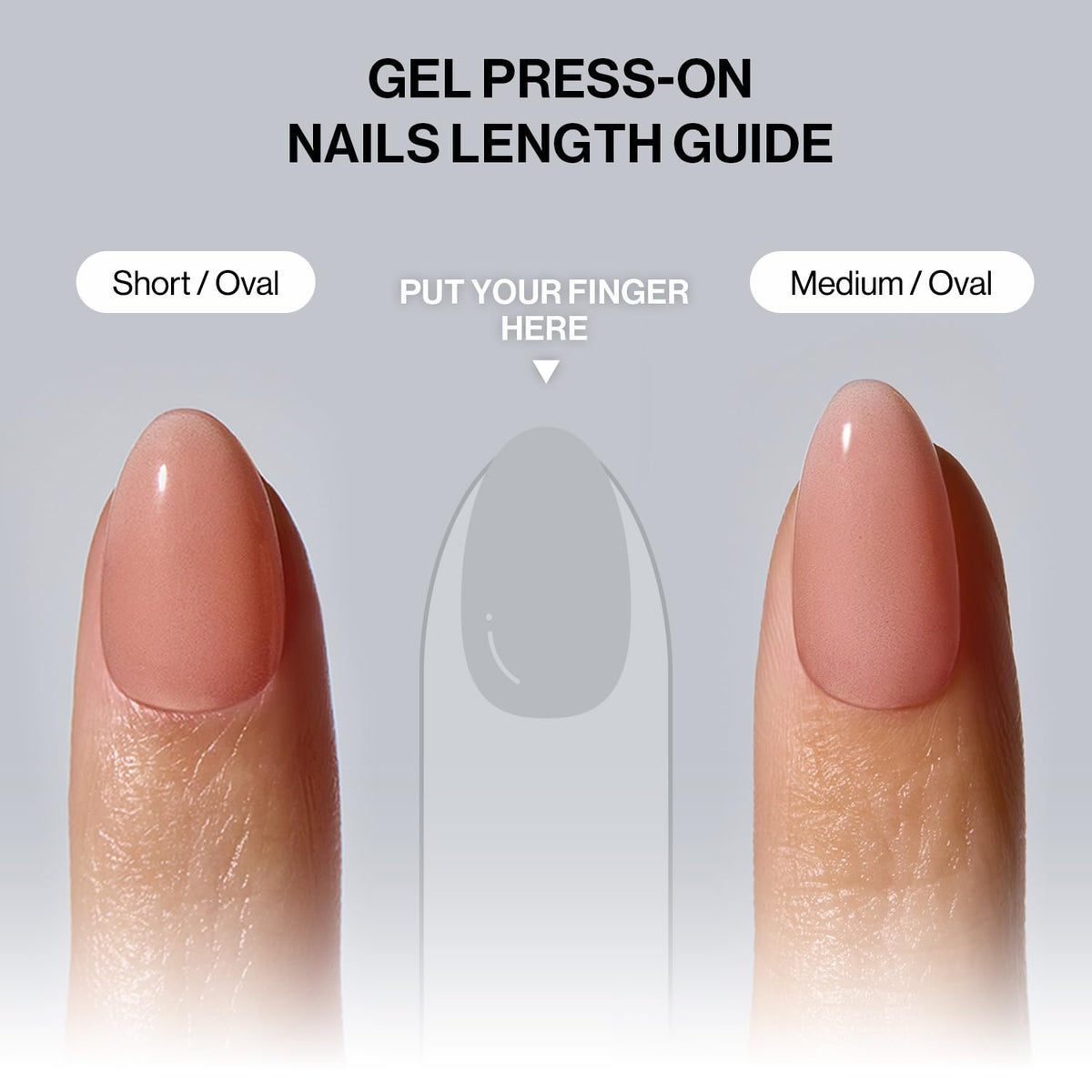 ohora Gel Press On Nails (Polka Lady) | Medium Oval, French White | 100% Real Gel, No UV Lamp, No Glue, Non-Toxic | 15 Sizes, 30 Tips | 14-Day Waterproof, Beginner Friendly