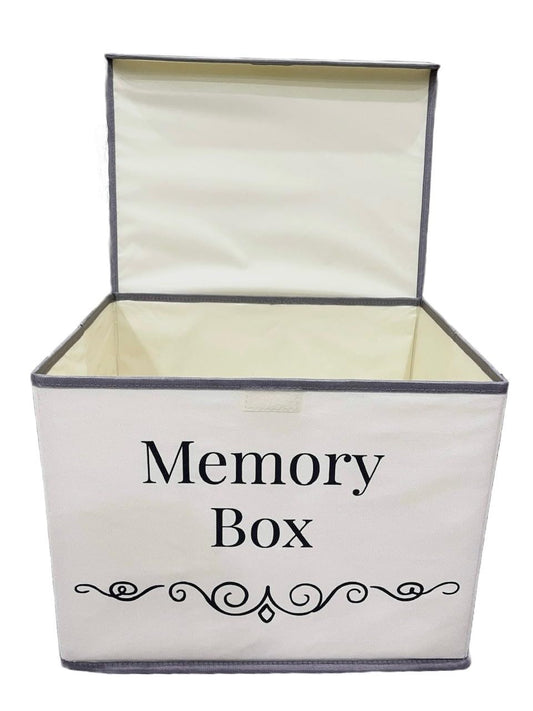 Pear Tree Essentials Memory Storage Box - Baby Keepsakes, Travel memories, Loved Ones Treasured Keepsakes.