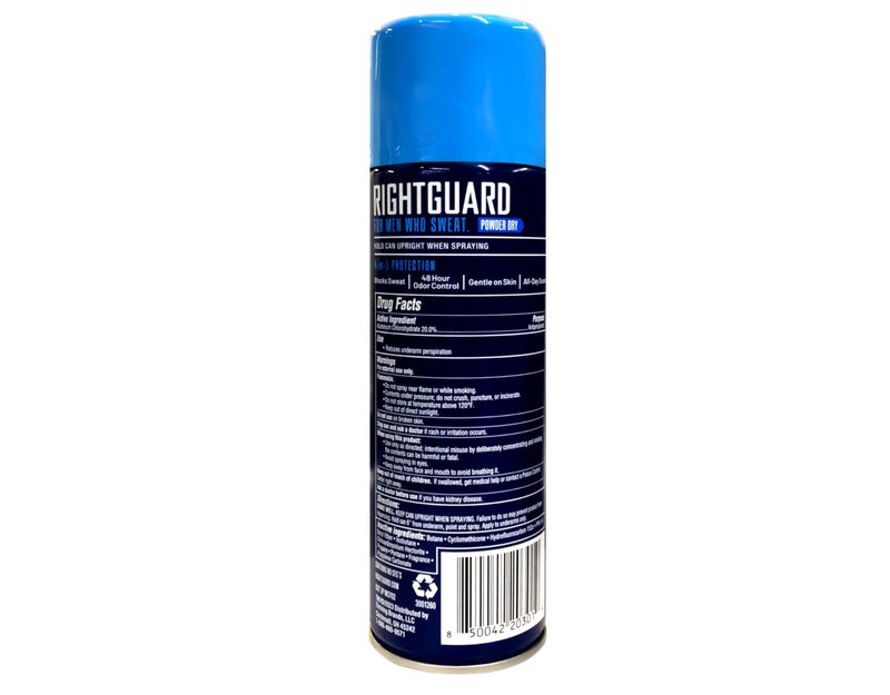 Right Guard Aerosol Sport Powder Dry Antiperspirant, 6 oz (Pack of 5)