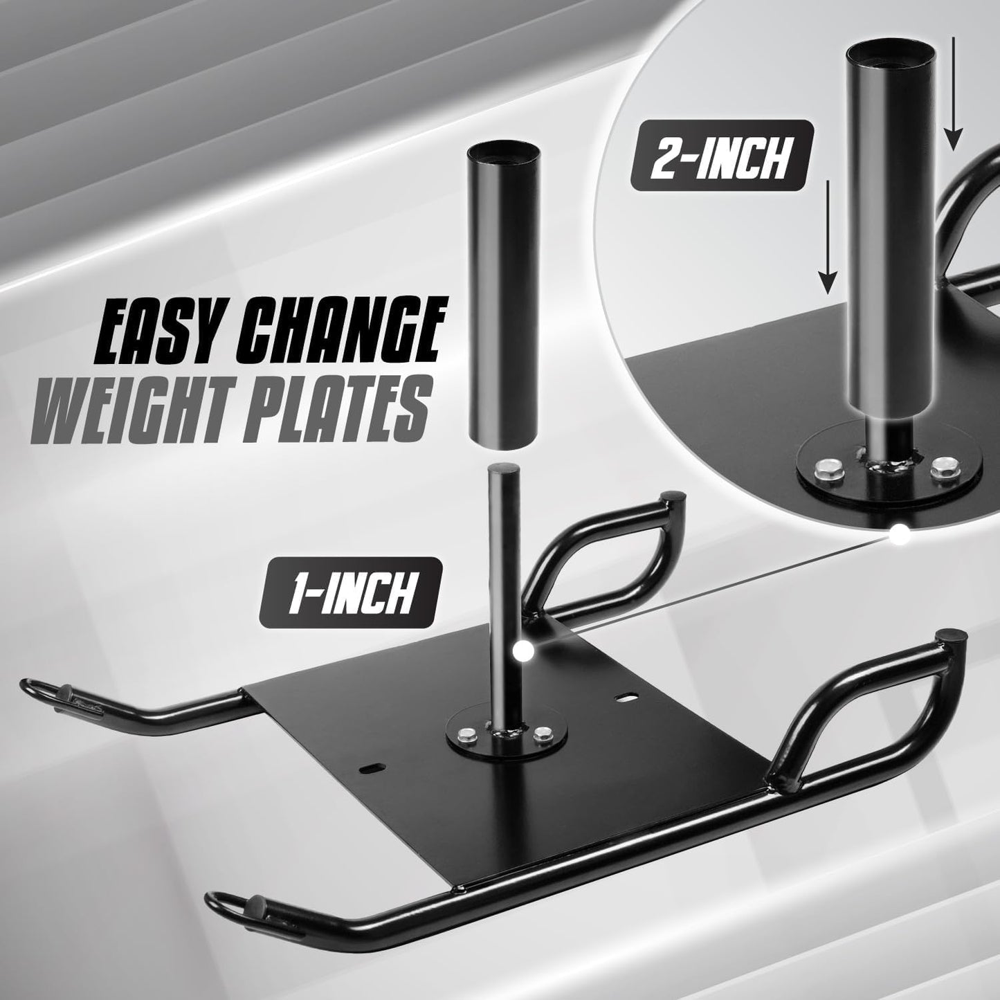 Yes4All Weighted Training Pull Sled with Vest, Steel Buckle, Fit for 1-2 Inch Plates, Sled Workout Equipment, Sport Power Sled for Athletic Exercise and Speed Improvement