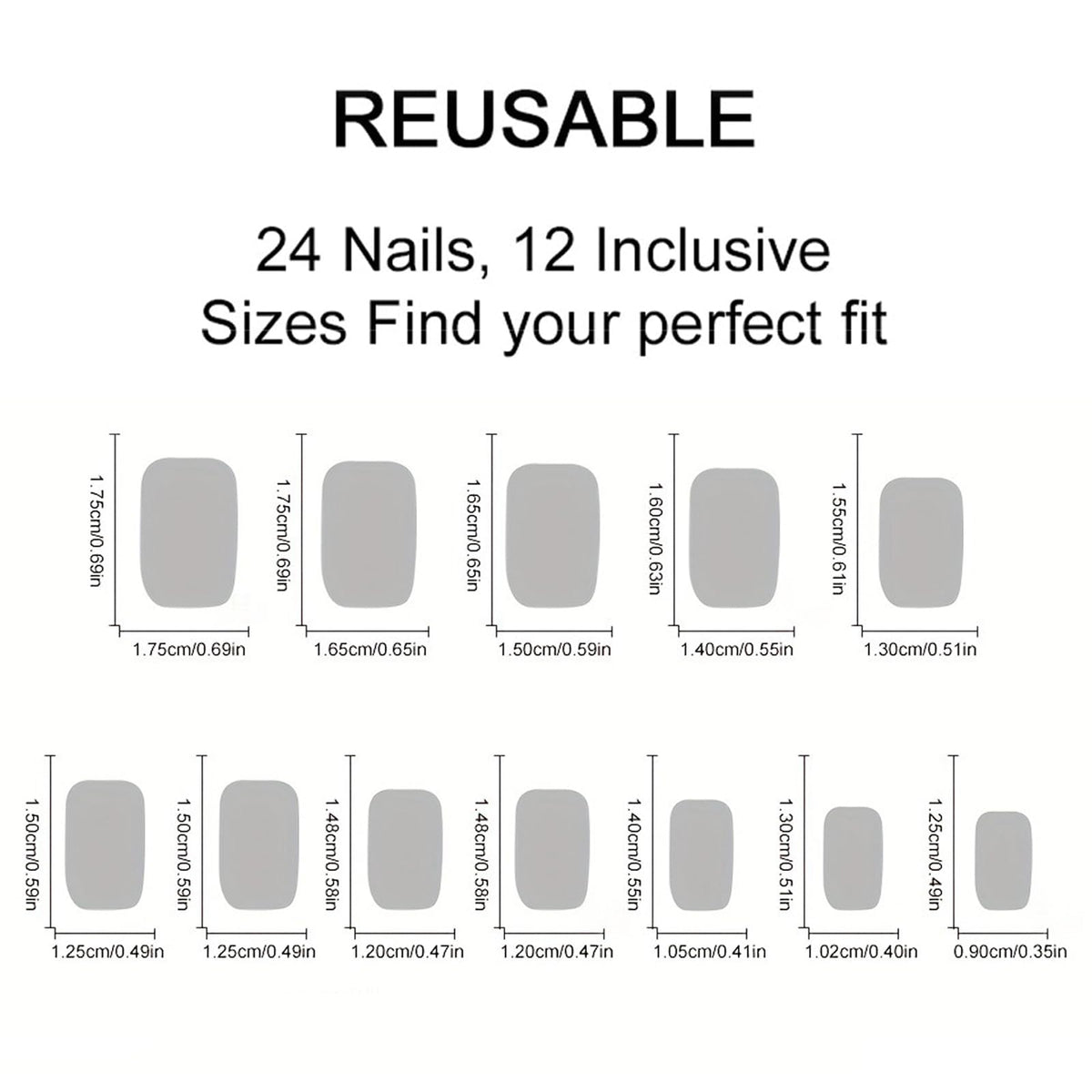 Glitter French Tips Press on Nails Short Square Silver Glitter Designs Full Cover Glossy Reusable Acrylic Stick on Fake Nails for Women Girls Daily Wear Nails Decoration 24Pcs