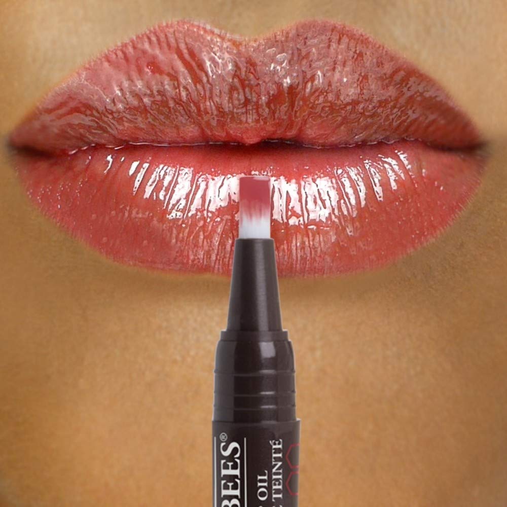 Burts Bees 100 % Natural Moisturizing Tinted Lip Oil, Crimson Breeze - 1 Pen