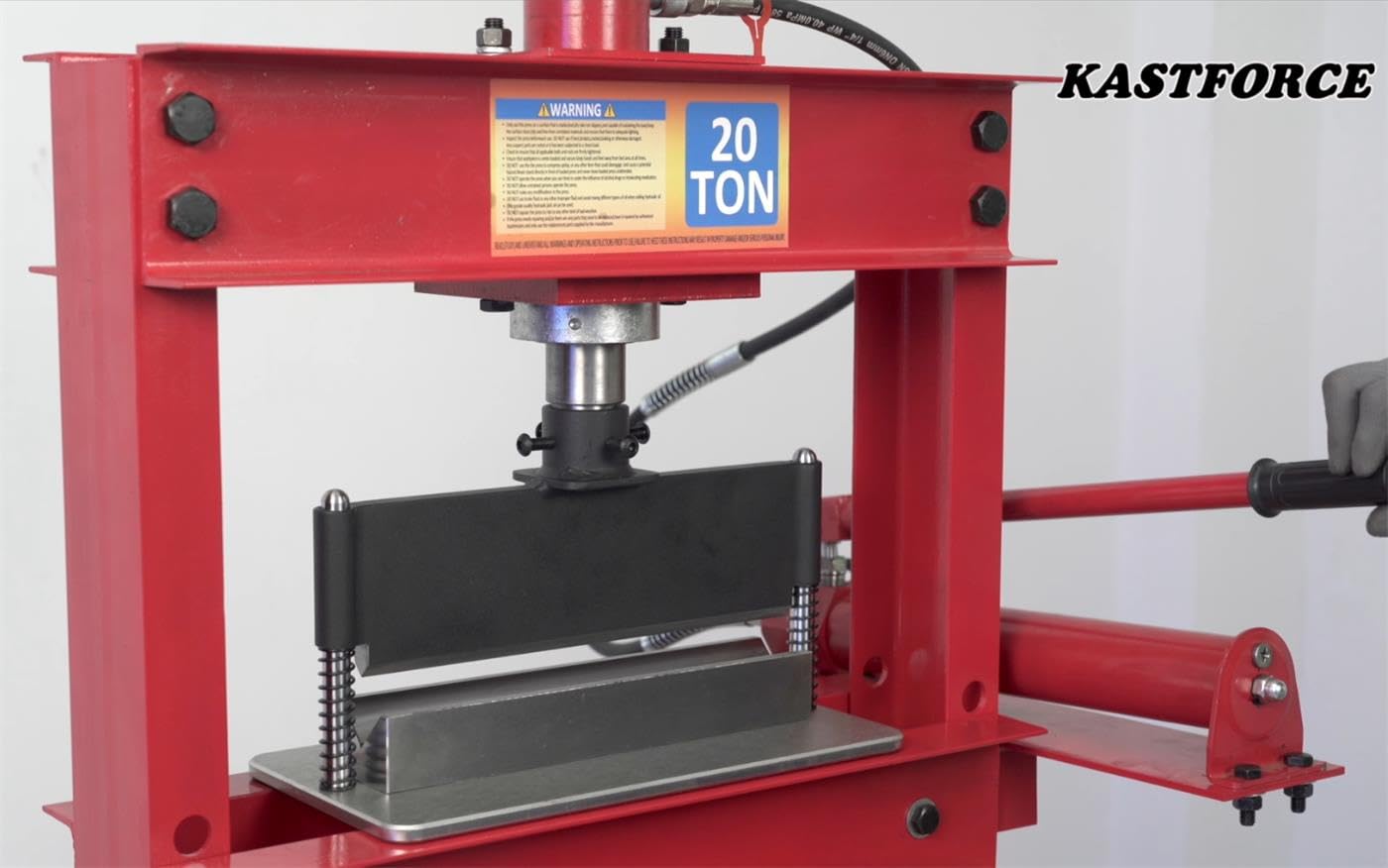 KASTFORCE KF5017 Press Brake Attachment Attach to Most Standard 12 to 20 Ton Hydraulic Shop Presses Bending Brake Metal Bending Machine HRC35