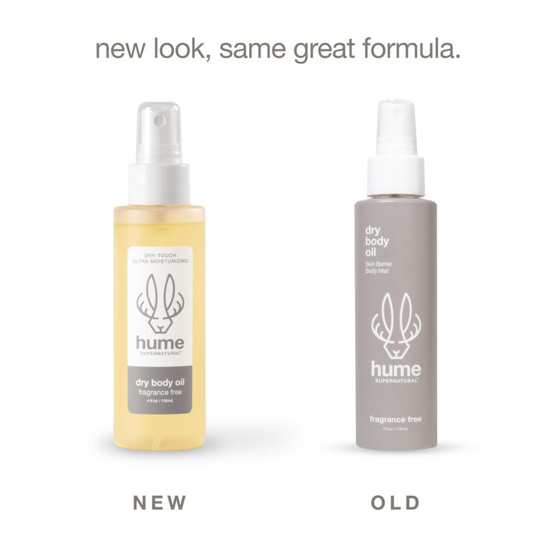 HUME SUPERNATURAL Dry Body Oil Spray - Moisturizing Oil for Dry Skin, After Shower Body Oils for Women and Men, Dry Oil Body Spray, Nourishing, Hydration, Glow