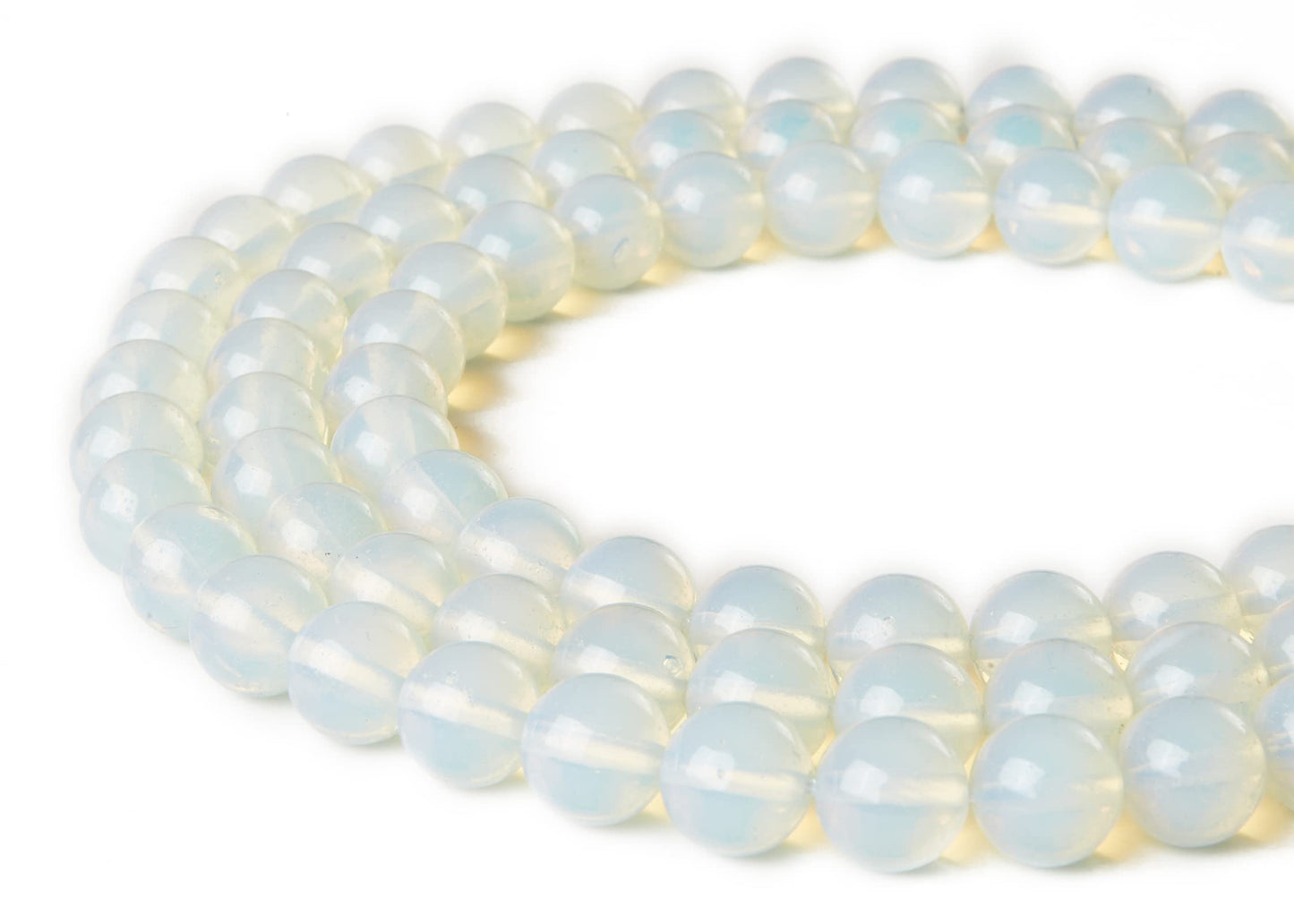 100pcs 6mm Opal Beads Natural Gemstone Beads Round Loose Beads for Jewelry Making
