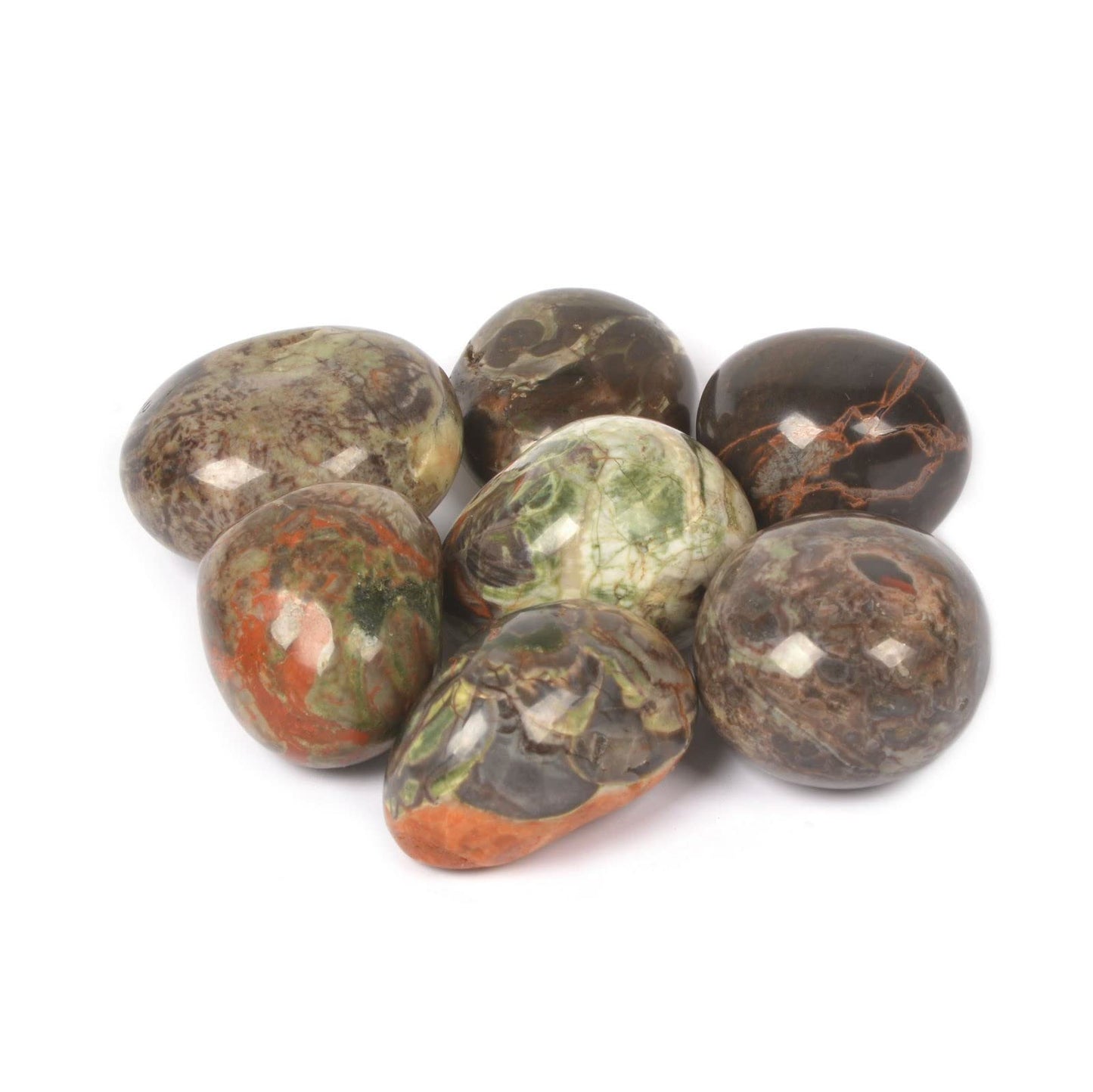 100 Grams Multi-color Spiderweb Agate Crystal Tumbled Polished Natural Crystal Healing Pocket Stones Rock Collection